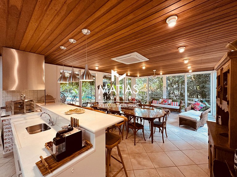 Casa Luxo Praia Semi Privativa Iporanga Guarujá