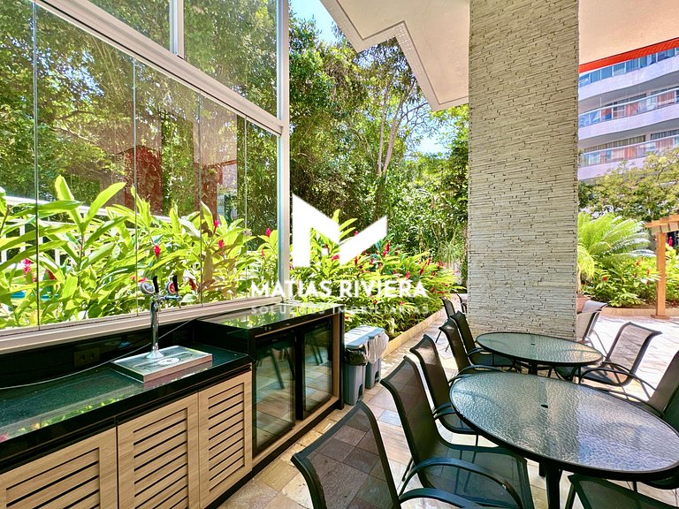 Riviera de São Lourenço 3 dorm. Churrasqueira