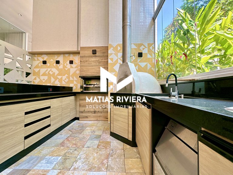 Riviera de São Lourenço 3 dorm. Churrasqueira