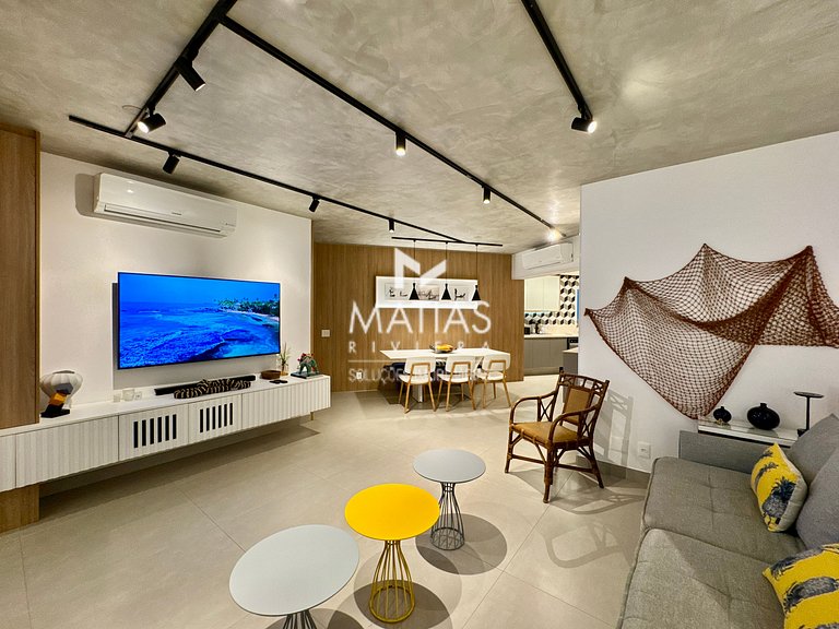 Luxuoso Apartamento 80 metros da Praia da Riviera de São Lou