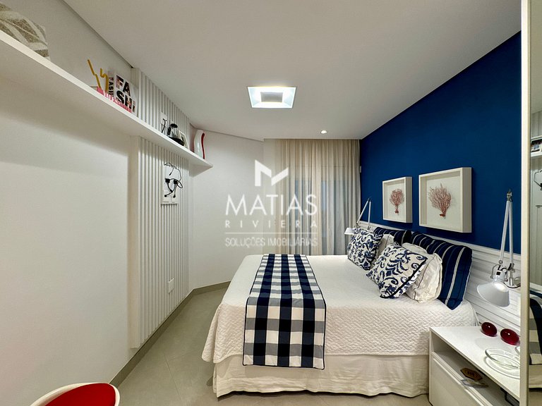 Apartamento 80 metros da Praia, 4 suites + Dependencia de Em