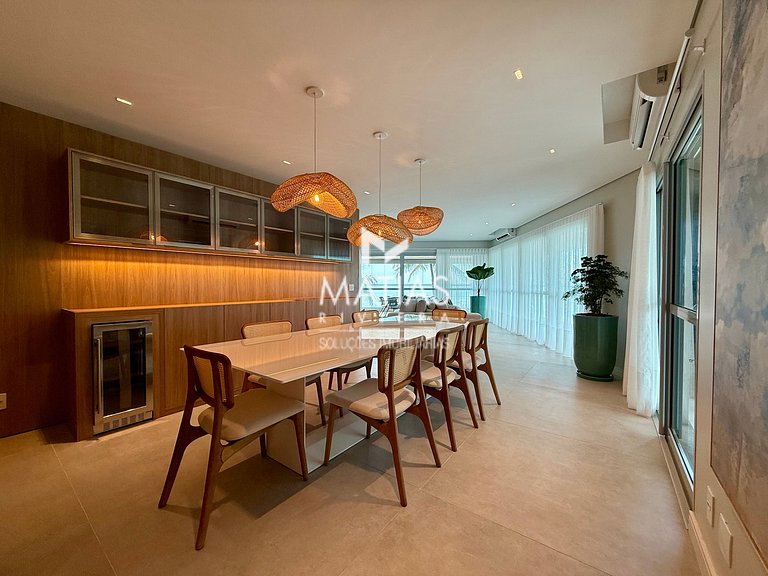Apartamento Vista Mar Pé na Areia, 5 Suítes, Ar Condicionado