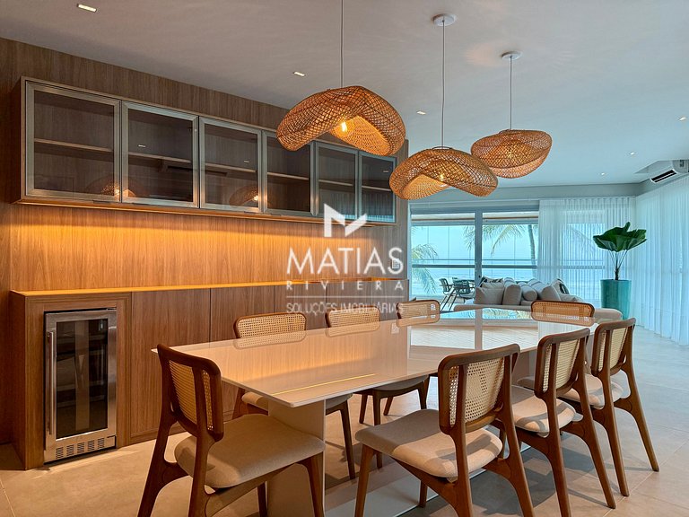 Apartamento Vista Mar Pé na Areia, 5 Suítes, Ar Condicionado