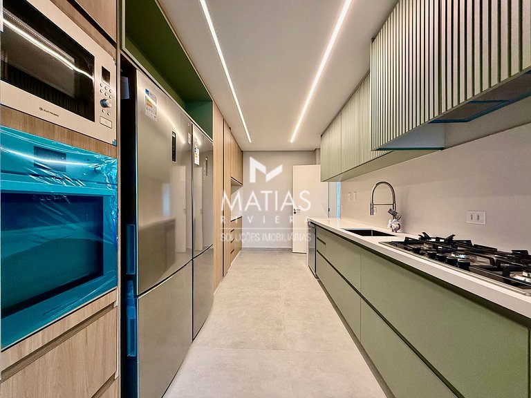 Apartamento Vista Mar Pé na Areia, 5 Suítes, Ar Condicionado