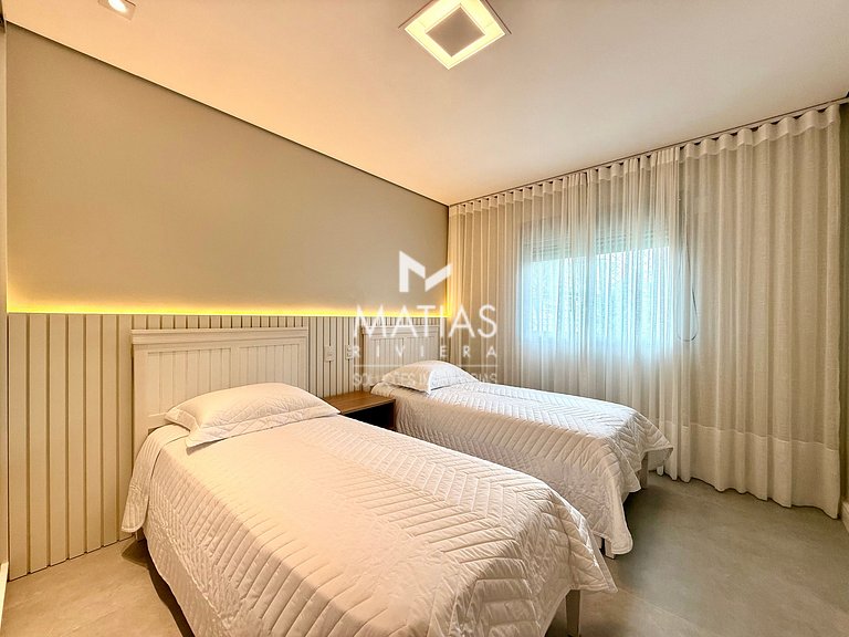Apartamento Vista Mar Pé na Areia, 5 Suítes, Ar Condicionado