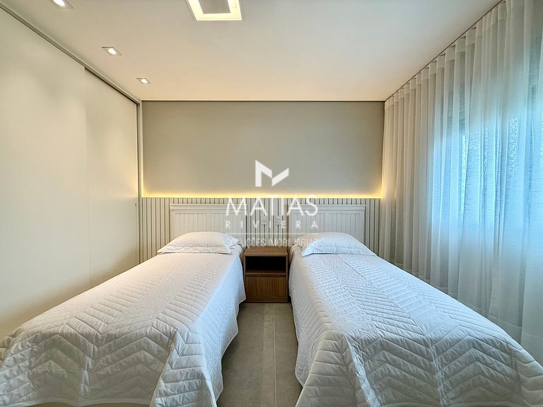 Apartamento Vista Mar Pé na Areia, 5 Suítes, Ar Condicionado
