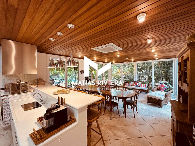 Casa Luxo Praia Semi Privativa Iporanga Guarujá